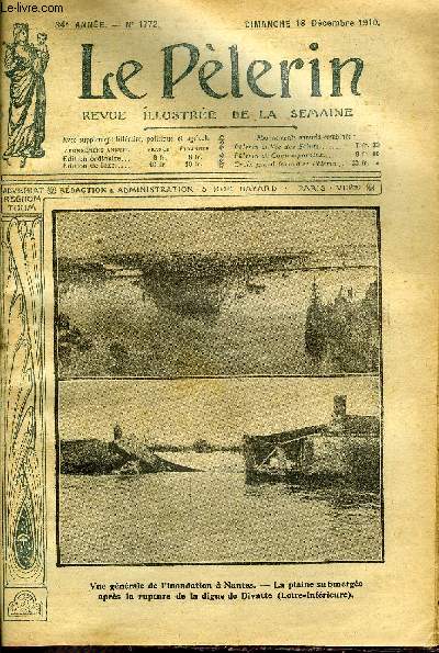 Le Plerin n 1772 - Vue gnrale de l'inondation a Nantes, Le duc de Chartres, Un combat dans l'Ouada, L'ordre des avocats, Un soupon (suite) par Pierre Gourdon