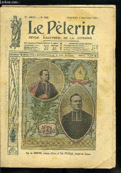 Le Plerin n 1822 - Mgr de Cormon, vque d'Aire, et Mgr Czrac, vque de Cahors, Le cochon aux louis d'or, Les jsuites contemporains de la bienheureuse Marguerite-Marie, Qui vive ? Pologne ! par Jean Desmaurets