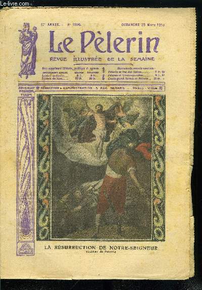 Le Plerin n 1890 - La rsurrection de Notre Seigneur, La belle jeunesse, Aviation, a 600 mtres de hauteur, Partie de pche, Les sondeurs d'abimes (suite) par Maurice Champagne