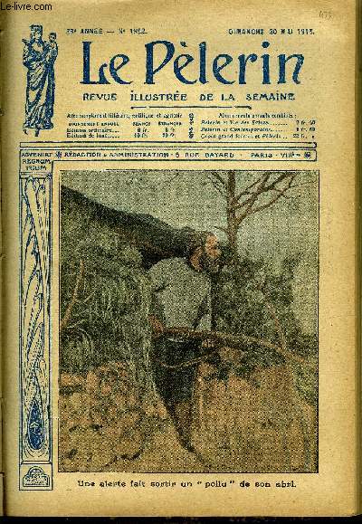 Le Plerin n 1992 - Une alerte fait sortir un poilu de son abri, La conscration des familles au Sacr Coeur de Jsus, Les forces militaires de l'Italie, Bombes a brouillard, L'Alsace fidle, Autour des sous-marins allemands, Chez les indiens blesss