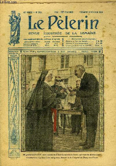 Le Plerin n 2134 - La dfense des droits catholiques, Guynemer au collge Stanislas, M. Malvy devant la Haute Cour, Le procs Bolo, Le voyage de Caillaux en Argentine, La griffe (suite) par Abel Sibrs
