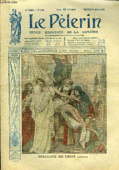 Le Plerin n 2140 - Descente de croix, Rsurrection de Jsus Christ, Canonisation de la Bse Marguerite-Marie, Une grosse attaque allemande, Le tir de contre-batterie, La griffe (suite) par Abel Sibrs