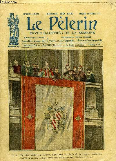 Le Plerin n 2344 - Le couronnement du Pape, L'abb Ratti, alpiniste, Les tripettes de Saint Marcel, La Russie, grenier du monde est affame, Le rveil (suite) par Edmond Coz