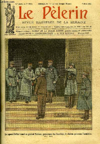 Le Plerin n 2554 - Le centenaire des Oblats de Marie, Pour traverser confortablement le Sahara, Saint Joseph et les vocations, Moulin a bl, Poisson de Carme, Le clairon de l'armistice, Mgr Poirier, L'cole du pardon (suite) par Georges Thierry