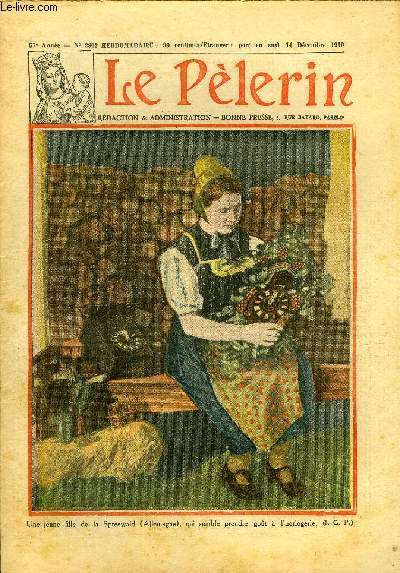 Le Plerin n 2803 - Une jeune fille de la Spreewald, qui semble prendre gout a l'horlogerie, Parabole d'actualit, Le transport des lettres, Victo n2 par Myriam Catalany