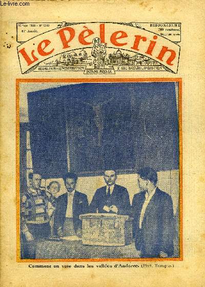 Le Plerin n 2947 - Comment on vote dans les valles d'Andorre, L'homme a l'ventaire n11 par Oliviero