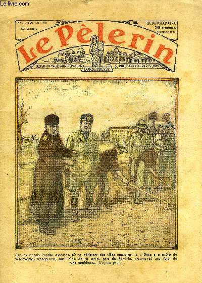 Le Plerin n 3015 - Nations soeurs, A l'abbaye cistercienne de Tami : la promenade des Pres sur le mur du jardin, pendant les neiges, n'est ce pas ce que l'on pourrait appeler une symphonie en blanc?, Un atome dansa n26 par Mme Marie Barrre Affre