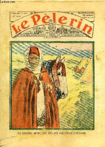 Le Plerin n 3052 - Un savoro libyen, des troupes indignes italiennes, Guerre ou paix, Le Plerin prsente : une promenade, Iphignie chez pharaon n26 par Myriam Catalany