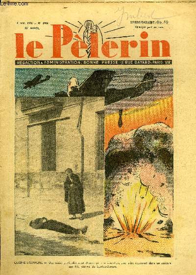 Le Plerin n 3206 - Guerre d'Espagne, Le crapaud dans la baratte, C'est la vie, Pour vous, Madame, Un buffle assassin, Le rapt d'Alain par L. Oliviero
