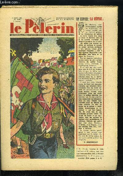 Le Plerin n 3378 - La rducation professionnelle par Marcelle Dutheil, Autour du Tour par J.L. Boisseuil, L'amour filial en Chine, La mre inquite, Quand tous les gars du monde se donneront la main au Jamboree de la paix, Peloton d'excution (suite)