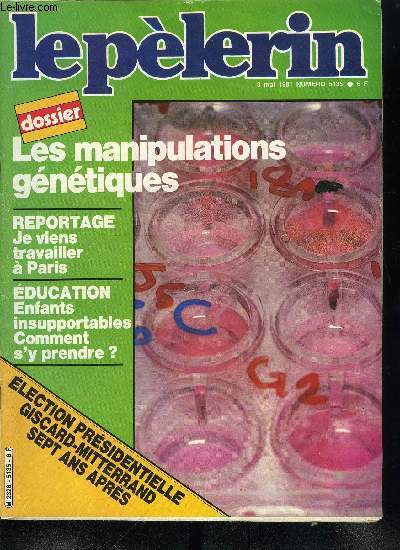 Le Plerin n 5135 - Les rsultats du premier tour, pour la dernire fois le Grand Jury du Plerin note la campagne lectorale, Scurit : la rpression ne suffit pas, Le printemps chaud de l'Ulster : le Pape suit avec inquitude l'volution