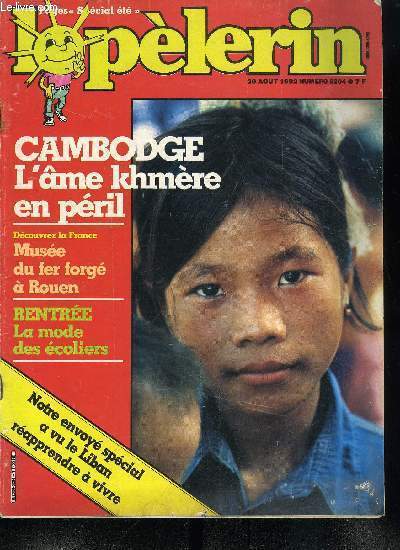 Le Plerin n 5204 - Francois Mitterrand s'engage lui mme dans la lutte contre le terrorisme international, L'indice encore provisoire du mois de juillet 0,3% est un premier succs pour le gouvernement, Notre envoy spcial a Beyrouth, Gilles Sengs