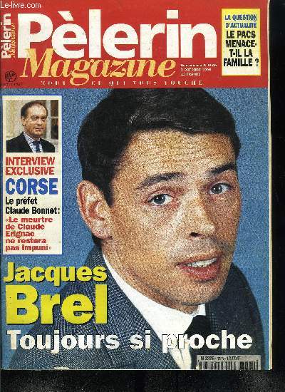 Plerin Magazine n 6045 - Le Pacs met-il la famille en danger ?, Bernard Bonnet, prfet de Corse : En Corse, le dveloppement conomique fondera l'Etat de droit, Le Pape en Croatie, Vido : le grand boum du cinma a domicile