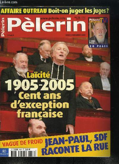 Plerin Magazine n 6419 - Vague de froid, un SDF raconte la rue, Justice, comment viter un nouvel Outreau, Rencontre, l'abb Wiel, acquitt dans l'affaire d'Outreau, Finistre : une fort pour piger le carbone, Le don d'argent, un vrai cadeau ?