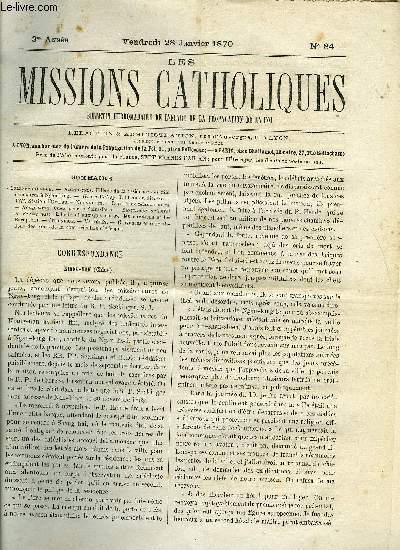 Les missions catholiques n 84 - Kiang-Nan, Grass-Valley, Viti, Su-tchuen oriental et Kiang-nan, Croyances et superstitions des Noirs de la cote orientale d'Afrique