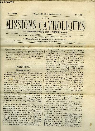 Les missions catholiques n 138 - Mangalore, Institutions de la mission, Mandchourie, Mouvements et prparatifs militaires, Dakar, Chapelle batie par les Religieuses indignes, Hati, Insuffisance numrique des missionnaires