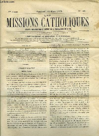 Les missions catholiques n 145 - Jaffna, Stations nouvelles, premires ordinations, imprimerie Saint Joseph, tableau de la mission, Madagascar, Introduction du protestantisme, Le catholicisme en 1871, Nouvelles glises, pisode d'Ambohimanga, Japon