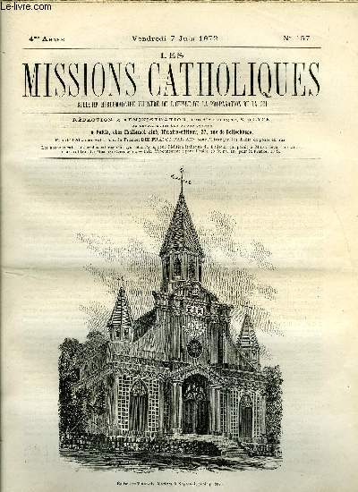Les missions catholiques n 157 - Andrinople, Visite de Mgr Pluym, Afrique centrale, Nomination de M. Comboni provicaire, Prusse, Suspension du prvot catholique militaire, Kiang-nan, le nouveau tao-tai de Shang-hai, P-ch-ly oriental, Rsultats