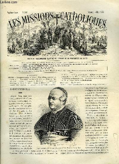 Les missions catholiques n 300 - Chine, Dispositions hostiles des mandarins, La perscution religieuse en Suisse, Afrique occidentale, Etat commercial de la cote du Loango et du Congo, Mgr Forwerk