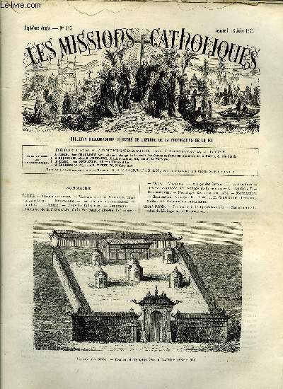 Les missions catholiques n 315 - Vancouver, Les tribus des cotes occidentales, L'oeuvre de la propagation de la Foi dans le diocse de Limoges, Voyage de la reine chez les Betsilos, Le tombeau de Djinghis-Khan, Rception de la reine de Madagascar