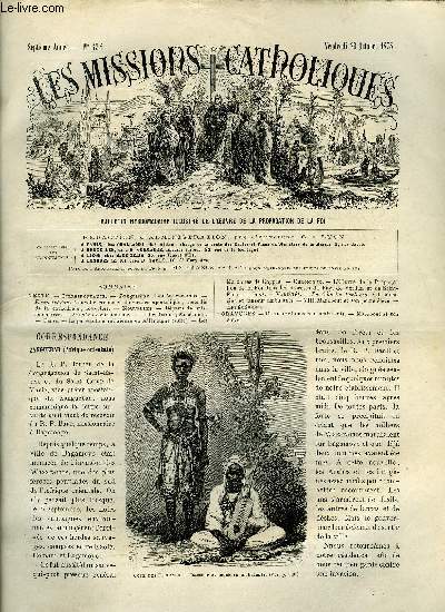 Les missions catholiques n 334 - Zanguebar, Les Wazaramos, Kouy-tchou, Nouvelle rsidence du vicaire apostolique, incendie de la cathdrale, nouvelles, La perscution religieuse en Allemagne (suite), Maronites de Chypre, Danseur et musicien ambulants