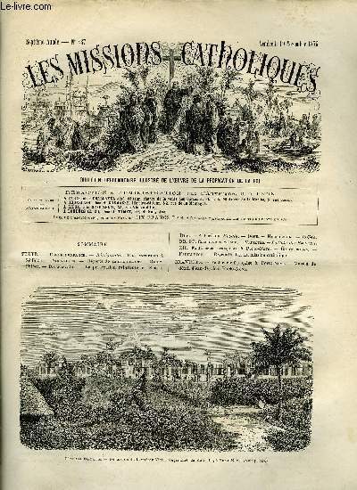 Les missions catholiques n 337 - Sngambie, Une excursion a Sdhiou, A bord du Hoogly, Factorerie franais a Porto Novo, Maison de dtail d'eau de vie a Porto Novo