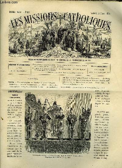 Les missions catholiques n 384 - Bagdad, La peste a Bagdad, La perscution des Syriens catholiques a Mossoul, Le vieux de la montagne (suite), Idoles chinoises a Suen-hoa-fou