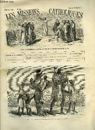 Les missions catholiques n 406 - Archipel des navigateurs, Saint-Joseph de Vaea, Le protestantisme aux Indes orientales, Famille de Mzitis, Une rue d'Apia, Eglise et mission d'Apia