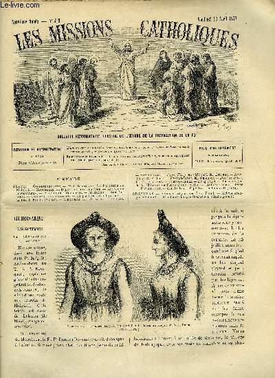 Les missions catholiques n 410 - Iles Sandwich, La lproserie de Molokai, La paroisse catholique de La Chaux de Fonds, Femmes kabyles des Beni-Yenni, Kabyle aveugle mendiant, Mendiante kabyle faisant son dmnagement