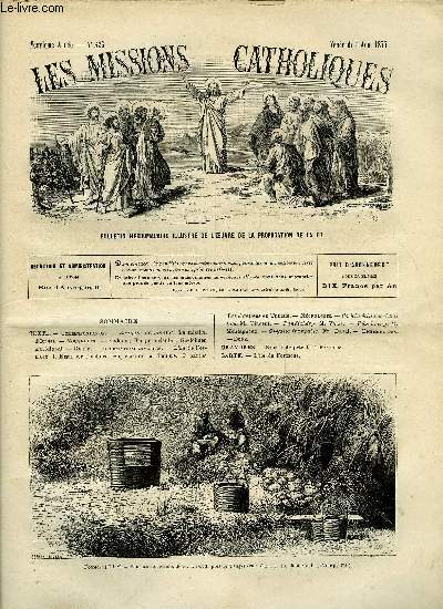 Les missions catholiques n 426 - Bengale occidental, La mission d'Orissa, L'ile de Formose, Essai sur l'histoire religieuse de la Tunisie, Les chrtiens en Tunisie, Source de ptrole a Formose, L'ile de Formose