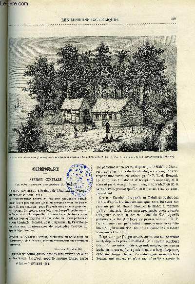 Les missions catholiques n 744 - Afrique Centrale, les missionnaires prisonniers du Mahdi, Les sauvages de la Mlansie et la micronsie, tude de moeurs par le R.P. Navarre, La perscution au Chan-Tong, Au pays des Khondes, voyage racont par le R.P.