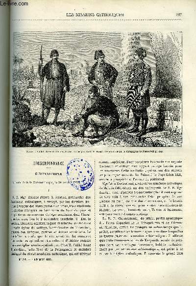 Les missions catholiques n 752 - Constantinople, Les mughs du pays de Chittagong d'aprs les notes du P. Lanslots, Une excursion a Ghazir par le R.P. Ducat, Esquisse d'une flore mdicale et industrielle de la cote des Esclaves