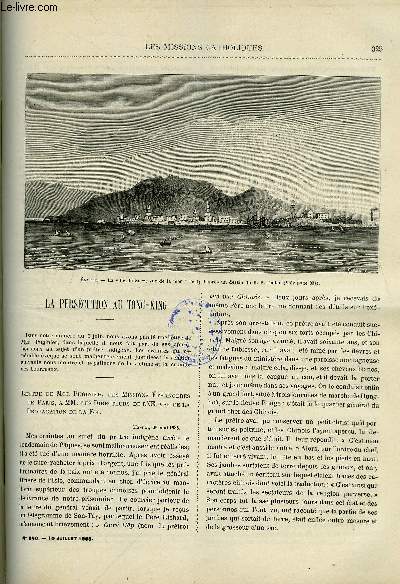 Les missions catholiques n 840 - La perscution au Tong-King, lettre de Mgr Puginier, Le Tanganyka par Mgr Charbonnier, Le premier missionnaire du Japon au XIXe sicle par Mgr Forcade, Une excursion dans la terre de Gessen par le R.P. Jullien