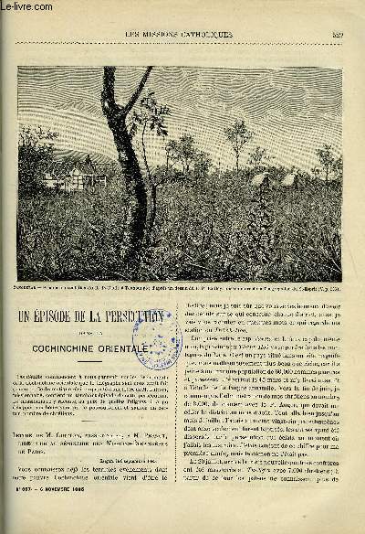 Les missions catholiques n 857 - Un pisode de la perscution dans la Cochinchine orientale, Sierra-Leone, lettre du R.P. Bourzeix, Une tourne dans le vicariat apostolique du Zanguebar