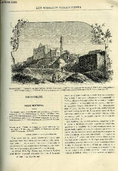 Les missions catholiques n 1186 - Tonkin mridional, lettre de M. Tessier, Le chang-hai chrtien et le chang-hai payen par le R.P. Ravary, De Carthage au Sahara par l'abb P. Bauron