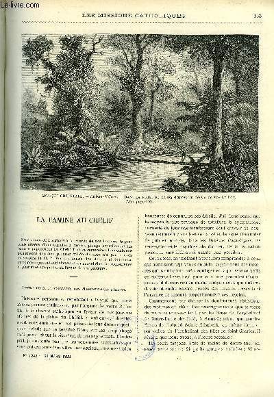 Les missions catholiques n 1242 - La famine au chlif, Tremblement de terre en Msopotamie, ruine de la mission de Malatia, Au Kilima-Ndjaro par Mgr Alexandre Le Roy