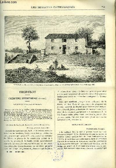 Les missions catholiques n 1251 - Cochinchine septentrionale, les princes annamites perscuts, Les gni ou gni-pa par Paul Vial, A la cote d'or, journal du R.P. Gallaud