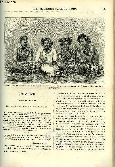 Les missions catholiques n 1258 - Tonkin occidental, une tourne pastorale dans la Suisse tonkinoise, Tatsienlou par Mgr Flix Biet, Progrs de la foi catholique a Tahiti