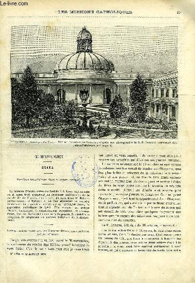 Les missions catholiques n 1284 - Osaka, terribles inondations dans le Japon central, Six semaines au Venezuela, Rcits maoris par le R.P. Coignet, Chez les sauvages de la Cochinchine orientale par M. Guerlach