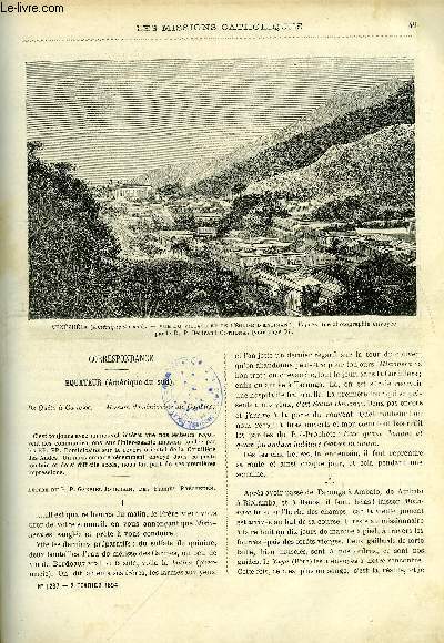 Les missions catholiques n 1287 - Equateur, de Quito a Canelos, Rcits maoris par le R.P. Coignet, Six semaines au Venezuela