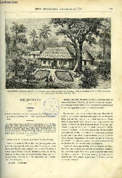 Les missions catholiques n 1300 - Sahara, Bivouac saharien, Excursion au Zambze par le R.P. Victor Courtois, Rcits maoris par le R.P. Cognet, Chez les sauvages de la Cochinchine orientale par M. Guerlach
