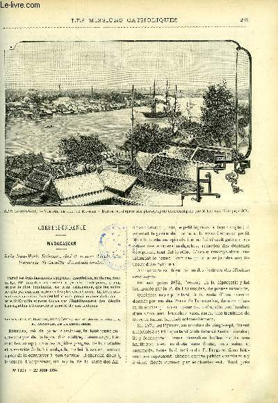 Les missions catholiques n 1307 - Madagascar, Dada Jean Marie Rainvao, chef et maitre d'cole a la lproserie St Camille d'Ambahivoraka, Helena, besoins de la mission Saint Pierre, Ba'Albek par le R.P. Michel Jullien, Les Gni, tribu lolotte de Yun nan