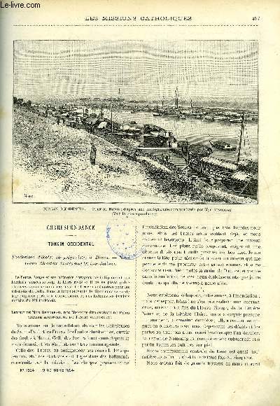 Les missions catholiques n 1324 - Tonkin occidental, fondations d'coles congrganistes a Hano, Athabaska Mackenzie, une excursion chez les Esquimaux de la mer glaciale, Premire tentative d'vanglisation des tribus du Caqueta, Les grottes de la basse