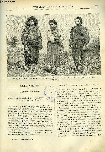 Les missions catholiques n 1326 - Athabaska-Mackenzie, difficult des communications, A travers le Sikkim, lettre du R.P. de Gryse, Rcits maoris par le R.P. Cognet, Tourne apostolique chez les Basumbwa par le R.P. Capus