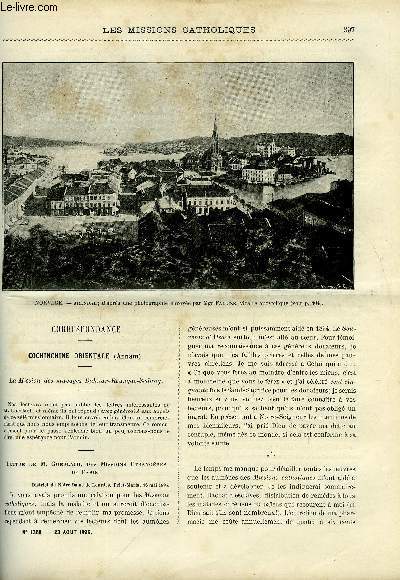 Les missions catholiques n 1368 - Cochinchine orientale, la mission des sauvages Bahnar-Reungao-Sedang, Une tourne pastorale en Norvge par Mgr Fallize, De whydah a Abomey par le R.P. Ignace Lissner, L'glise Copte