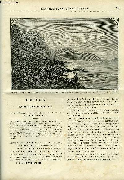 Les missions catholiques n 1379 - Athabaska-Mackenzie, le Saint Joseph et le Saint Alphonse de la mission de l'Athabaska-Mackenzie, Tahiti, progrs de la foi aux iles Cook, Une tourne pastorale en Norvge par Mgr Fallize, Un terrible hiver par M. Letort