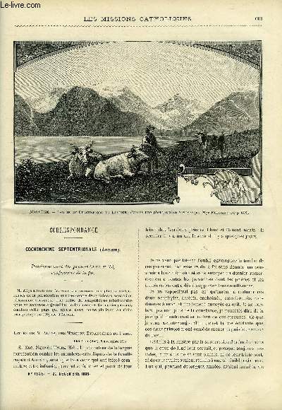 Les missions catholiques n 1385 - Cochinchine septentrionale, prcieuse mort des princes Chuc et T, confesseurs de la foi, Bagdad, ftes funbres en l'honnuer de Hussein, Turquie d'Asie, a propos des massacres d'Armnie, Une tourne pastorale en Norvge