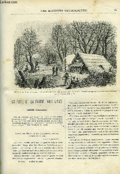 Les missions catholiques n 1446 - La peste et la famine dans l'Inde - Lahore, Les pygmes, ngrilles d'Afrique et Ngritos de l'Asie par Mgr Le Roy, Un t au Japon boral par Michel Rabaud, Souvenirs du tonkin catholique par Adrien Launay