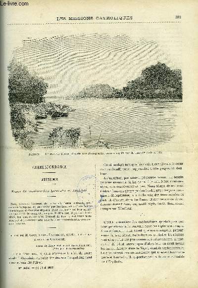 Les missions catholiques n 1464 - Abyssinie, retour des missionnaires Lazaristes en Abyssinie, Kiang-si oriental, la lproserie de Yao-Tcheou, Les pygmes par Mgr Le Roy, De Tombouctou aux bouches du Niger avec la mission Hourst, Souvenirs du tonkin