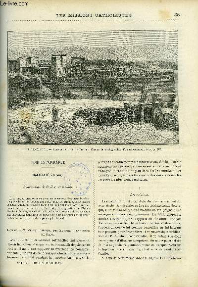 Les missions catholiques n 1475 - Hakodat, bndiction de l'glise de Senda, Les pygmes par Mgr Le Roy, ngrilles et ngritos : leur origine, Les premiers habitants du Bengale, les gonds par le R.P. de Gryse, Le royaume de Tonga